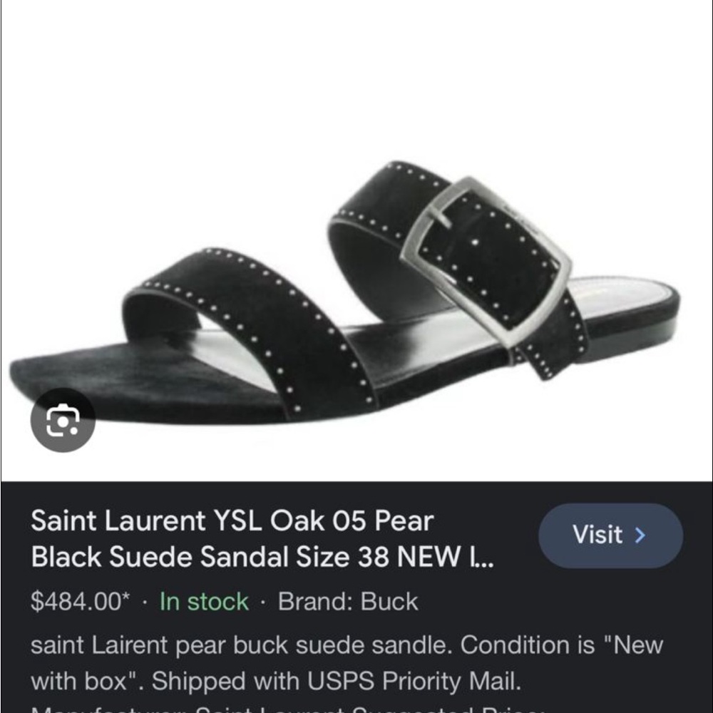 Saint laurent slip on flats size 7